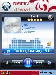 XmediaDiVx skin for PowerMp3 by XKHOAX for P990